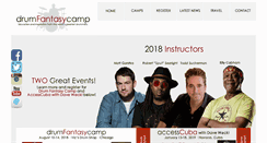 Desktop Screenshot of drumfantasycamp.com
